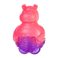 Іграшка GiGwi Suppa Puppa, для цуценя, для зубів, бегемотик з пищалкою, гума, 9 см Іграшка GiGwi Suppa Puppa, для цуценя, для зубів, бегемотик з пищалкою, гума, 9 см