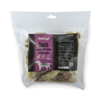 Ласощі AnimAll Snack вуха кролика з м'ясом кролика, для собак, 500 г Ласощі AnimAll Snack вуха кролика з м'ясом кролика, для собак, 500 г