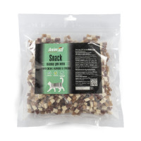 Ласощі AnimAll Snack курячі снеки з качкою та тріскою, для котів, 500 г Ласощі AnimAll Snack курячі снеки з качкою та тріскою, для котів, 500 г