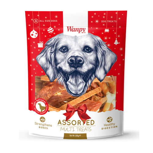 Ласощі Wanpy Multi Treats куряче асорті, для собак, 300 г