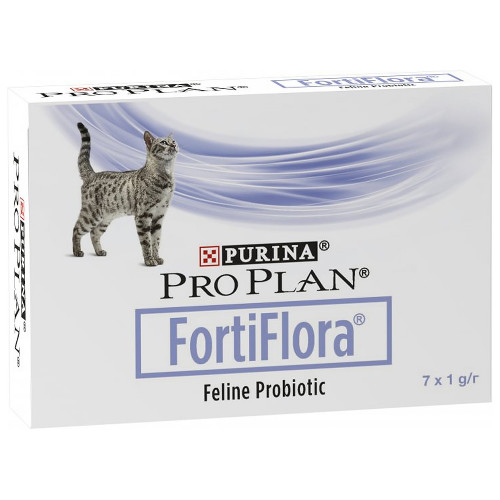 Пробиотик Purina Pro Plan FortiFlora Feline Probiotic, для поддержки микрофлоры ЖКТ у кошек и котят, 7 г