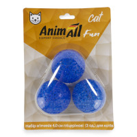 Набір гліцеринових м'ячиків AnimAll Fun Cat для котів, 3 шт Набір гліцеринових м'ячиків AnimAll Fun Cat для котів, 3 шт