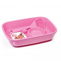 Комплект Georplast Welcome Starter Kit For Kitten для котят, 37×27×8.5 см, розовый