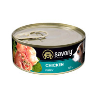 Влажный корм для щенков Savory, с курицей, 100 г Влажный корм для щенков Savory, с курицей, 100 г