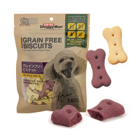 Ласощі DoggyMan biscuits Purple sweet potato&sweet potato, беззерновий бісквіт, з бататом для собак, 140 г Ласощі DoggyMan biscuits Purple sweet potato&sweet potato, беззерновий бісквіт, з бататом для собак, 140 г