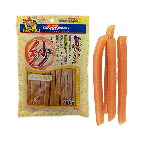 Ласощі DoggyMan Soft Chicken Strips Cheese, курячі палички з сиром, для собак, 180 г