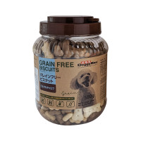 Лакомство DoggyMan Biscuits Milk&Carob, беззерновой бисквит с молоком и кэробом, для собак, 580 г Лакомство DoggyMan Biscuits Milk&Carob, беззерновой бисквит с молоком и кэробом, для собак, 580 г