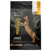 Беззерновий сухий корм PrimaCat для дорослих котів, з куркою, 4 кг Беззерновий сухий корм PrimaCat для дорослих котів, з куркою, 4 кг