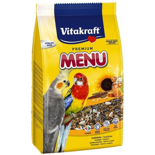 Корм Vitakraft Premium Menu для середніх папуг, 1 кг