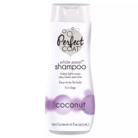Шампунь 8in1 Perfect Coat White Pearl Shampoo для собак с белой шерстью, с кокосом, 473 мл Шампунь 8in1 Perfect Coat White Pearl Shampoo для собак с белой шерстью, с кокосом, 473 мл