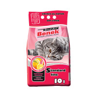 Бентонітовий наповнювач Super Benek Standart для котячого туалету, з ароматом цитрусової свіжості, 10 л. Бентонітовий наповнювач Super Benek Standart для котячого туалету, з ароматом цитрусової свіжості, 10 л.