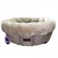 Лежак AnimAll Mary M Beige для собак, бежевый, 60×60×17 см
