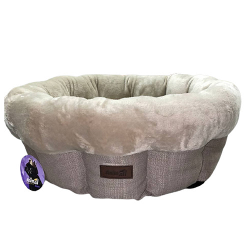 Лежак AnimAll Mary M Beige для собак, бежевый, 60×60×17 см