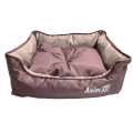 Лежак AnimAll Nena VELOURS CACAO, для кошек, S, 45x35x16 см