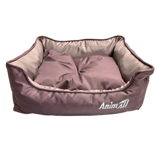 Лежак AnimAll Nena VELOURS CACAO, для кошек, S, 45x35x16 см