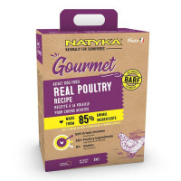 Полувлажный корм Natyka Gourmet Adult Poultry для взрослых собак, рецепт из птицы, 3 кг Полувлажный корм Natyka Gourmet Adult Poultry для взрослых собак, рецепт из птицы, 3 кг