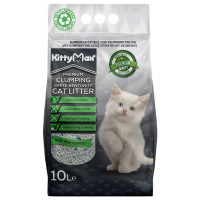 Бентонитовый наполнитель Kitty Max для кошачьего туалета, с ароматом алоэ вера, белый, 10 л Бентонитовый наполнитель Kitty Max для кошачьего туалета, с ароматом алоэ вера, белый, 10 л