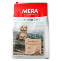Сухой корм Mera Pure Sensitive Mini Adult Truthahn&Reis для собак малых пород, с индейкой и рисом, 1 кг Сухой корм Mera Pure Sensitive Mini Adult Truthahn&Reis для собак малых пород, с индейкой и рисом, 1 кг