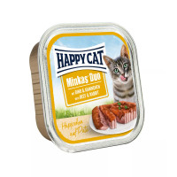 Консервы Happy Cat Duo Rind&Kaninchen для кошек, паштет в соусе с говядиной и кроликом, 100 г Консервы Happy Cat Duo Rind&Kaninchen для кошек, паштет в соусе с говядиной и кроликом, 100 г