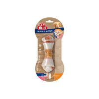 Ласощі для собак 8in1 Triple Flavour жувальна кістка, M, з м'ясом, 1 шт Ласощі для собак 8in1 Triple Flavour жувальна кістка, M, з м'ясом, 1 шт