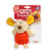 Мягкая игрушка GiGwi Plush, плюшевая собачка, с пищалкой, текстиль, 13 см