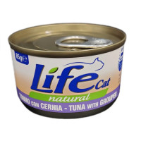 Консерва LifeCat Tuna With Grouper для котів від 6 місяців, з тунцем та окунем, 85 г Консерва LifeCat Tuna With Grouper для котів від 6 місяців, з тунцем та окунем, 85 г