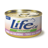 Консерва LifeCat Tuna With Salmon для кошек от 6 месяцев, с тунцом и лососем, 85 г Консерва LifeCat Tuna With Salmon для кошек от 6 месяцев, с тунцом и лососем, 85 г