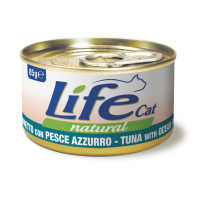 Консерва LifeCat Tuna With Ocean Fish для кошек от 6 месяцев, с тунцом и океанической рыбой, 85 г Консерва LifeCat Tuna With Ocean Fish для кошек от 6 месяцев, с тунцом и океанической рыбой, 85 г