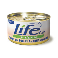 Консерва LifeCat Tuna With With Sole для котів від 6 місяців, з тунцем та камбалой, 85 г Консерва LifeCat Tuna With With Sole для котів від 6 місяців, з тунцем та камбалой, 85 г