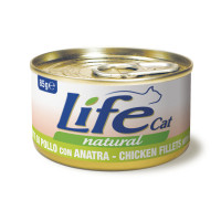Консерва LifeCat Chicken With Duck для котів від 6 місяців, з куркою та качкою, 85 г Консерва LifeCat Chicken With Duck для котів від 6 місяців, з куркою та качкою, 85 г