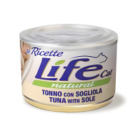 Консерва LifeCat Tuna With Sole для котів від 6 місяців, з тунцем та камбалою, 150 г Консерва LifeCat Tuna With Sole для котів від 6 місяців, з тунцем та камбалою, 150 г