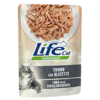 Вологий корм LifeCat Tuna With Whitebait для котів від 6 місяців, з тунцем та анчоусами, 70 г Вологий корм LifeCat Tuna With Whitebait для котів від 6 місяців, з тунцем та анчоусами, 70 г