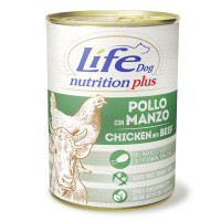 Консерва LifeDog Nutrition Plus Chicken With Beef для собак от 6 месяцев, с курицей и говядиной, 400 г Консерва LifeDog Nutrition Plus Chicken With Beef для собак от 6 месяцев, с курицей и говядиной, 400 г
