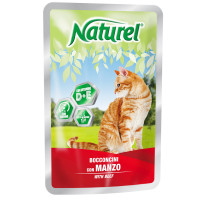 Влажный корм Naturel Beef Chunks In Sause для кошек от 6 месяцев, с кусочками говядины в соусе, 100 г Влажный корм Naturel Beef Chunks In Sause для кошек от 6 месяцев, с кусочками говядины в соусе, 100 г