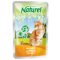 Влажный корм Naturel Chicken Chunks In Sause для кошек от 6 месяцев, с кусочками курицы в соусе, 100 г Влажный корм Naturel Chicken Chunks In Sause для кошек от 6 месяцев, с кусочками курицы в соусе, 100 г