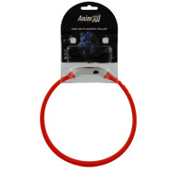 Ошейник AnimAll LED для собак, размер M, 55 см, красный Ошейник AnimAll LED для собак, размер M, 55 см, красный
