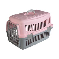 Переноска AnimAll CNR-102 для кошек и собак, серо-розовая, 48.5×32.5×32.5 см Переноска AnimAll CNR-102 для кошек и собак, серо-розовая, 48.5×32.5×32.5 см