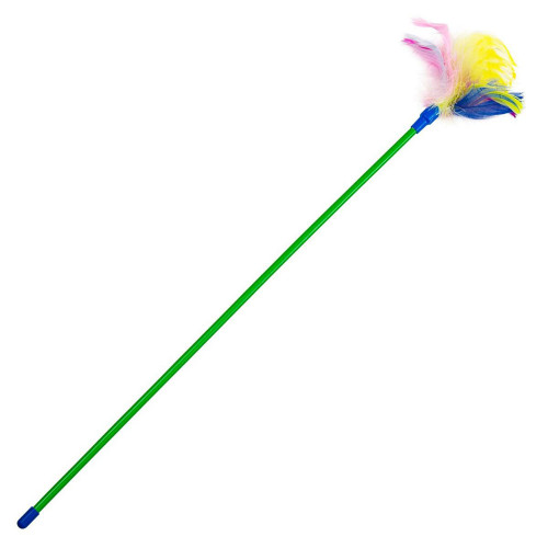 Игрушка Природа Палочка с перьями, для кошек, 50 см