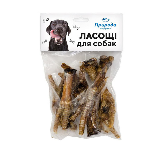 Ласощі Природа для собак, лапки курячі, 100 г