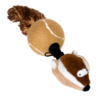 Игрушка GiGwi Catch&Fetch Барсук с двумя пищалками, для собак, 32 см Игрушка GiGwi Catch&Fetch Барсук с двумя пищалками, для собак, 32 см