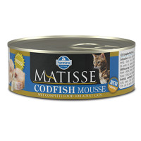 Влажный корм Farmina Matisse Cat Mousse Codfish для взрослых кошек, с треской, 85 г Влажный корм Farmina Matisse Cat Mousse Codfish для взрослых кошек, с треской, 85 г