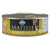Вологий корм Farmina Matisse Cat Mousse Rabbit для дорослих котів, з кроликом, 85 г Вологий корм Farmina Matisse Cat Mousse Rabbit для дорослих котів, з кроликом, 85 г