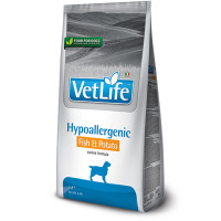 Сухой корм Farmina Vet Life Hypoallergenic Fish&Potato для собак, при пищевой аллергии, рыба и картошка, 2 кг Сухой корм Farmina Vet Life Hypoallergenic Fish&Potato для собак, при пищевой аллергии, рыба и картошка, 2 кг