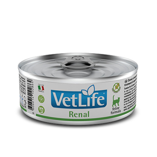 Вологий корм Farmina Vet Life Renal для котів, для підтримки функції нирок, 85 г