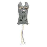 Іграшка Trixie кіт з бахромою, XXL, тканина, 15 см Іграшка Trixie кіт з бахромою, XXL, тканина, 15 см