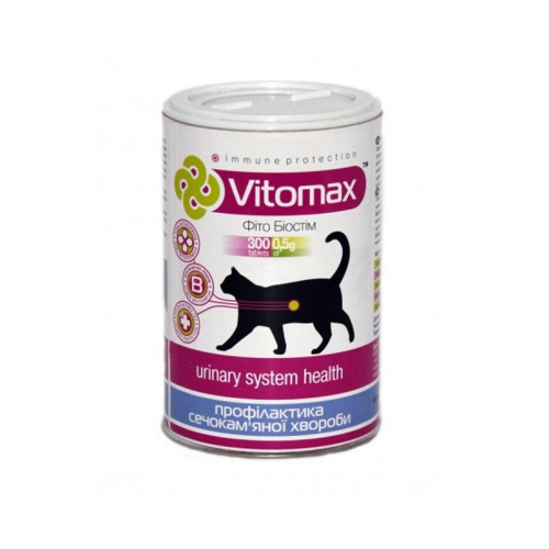 Вітаміни Vitomax для котів із сечокам'яною хворобою, 300 таб