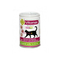Вітаміни Vitomax для зміцнення зубів та кісток котів, 300 таб Вітаміни Vitomax для зміцнення зубів та кісток котів, 300 таб