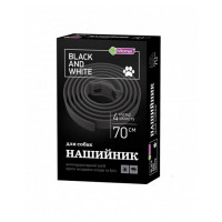Нашийник Vitomax Black&White протипаразитарний, для собак, чорний, 70 см Нашийник Vitomax Black&White протипаразитарний, для собак, чорний, 70 см