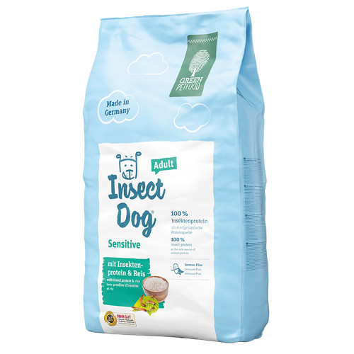 Сухий корм Green Petfood InsectDog Sensitive Adult для дорослих собак, з протеїнами комах та рисом, 900 г