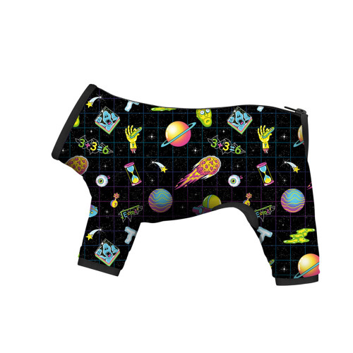 Дождевик Waudog Clothes для собак, рисунок "Рик и Морти 2", S40